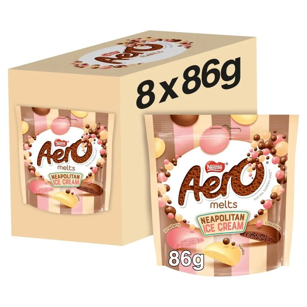 8 x Aero Melts Neapolitan Ice Cream 86G