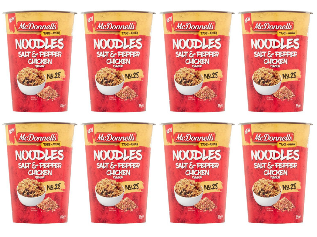 8 x Mcdonnells Salt & Pepper Chicken Noodle Pot - 85G