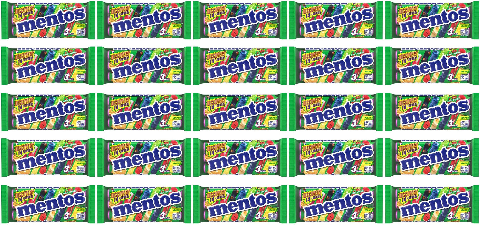 25 x Mentos Discovery 3pk - 3X25GM