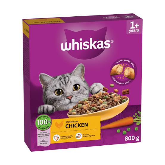 5 X Whiskas Cat 1+ Complete Chicken - 800Gm