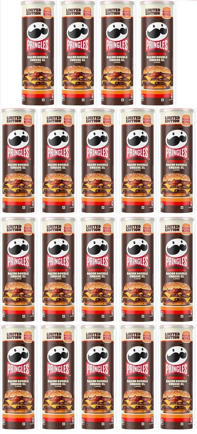 19 X Pringles Burger King Double Cheese Xl - 165Gm