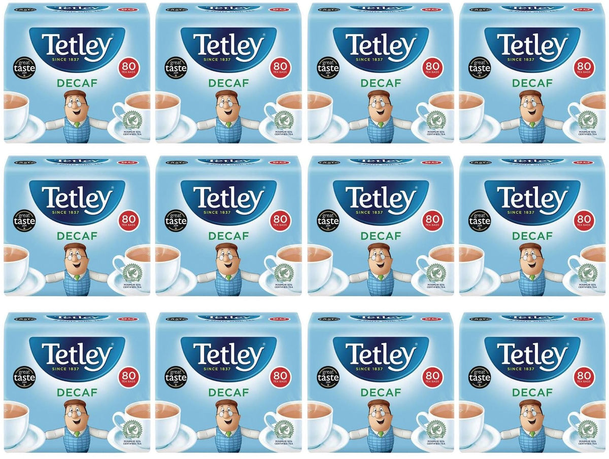 12 X Tetley Teabags Decaff - 80Pk
