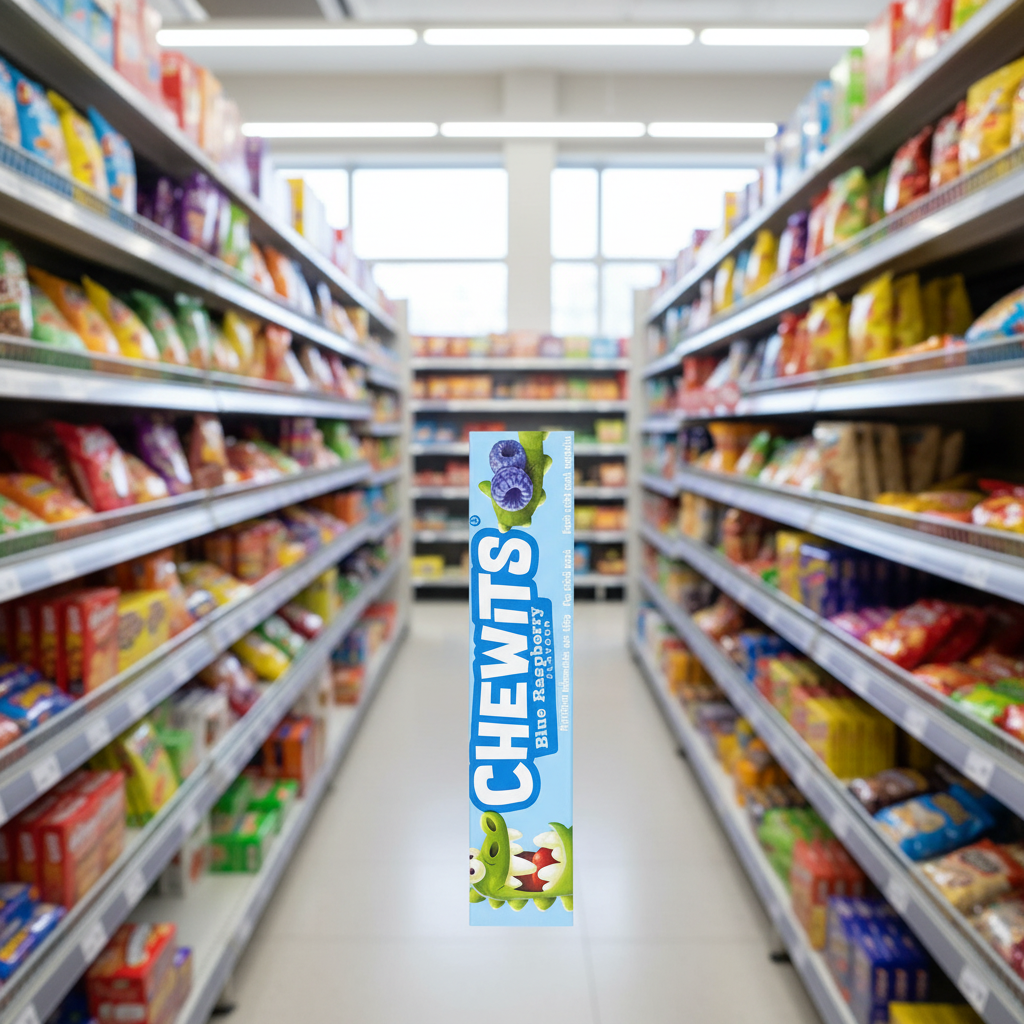 40 X Chewits Blue Raspberry - Stick