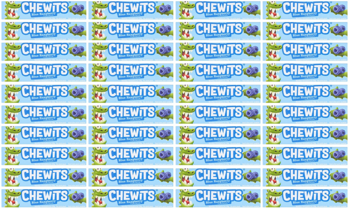 40 X Chewits Blue Raspberry - Stick