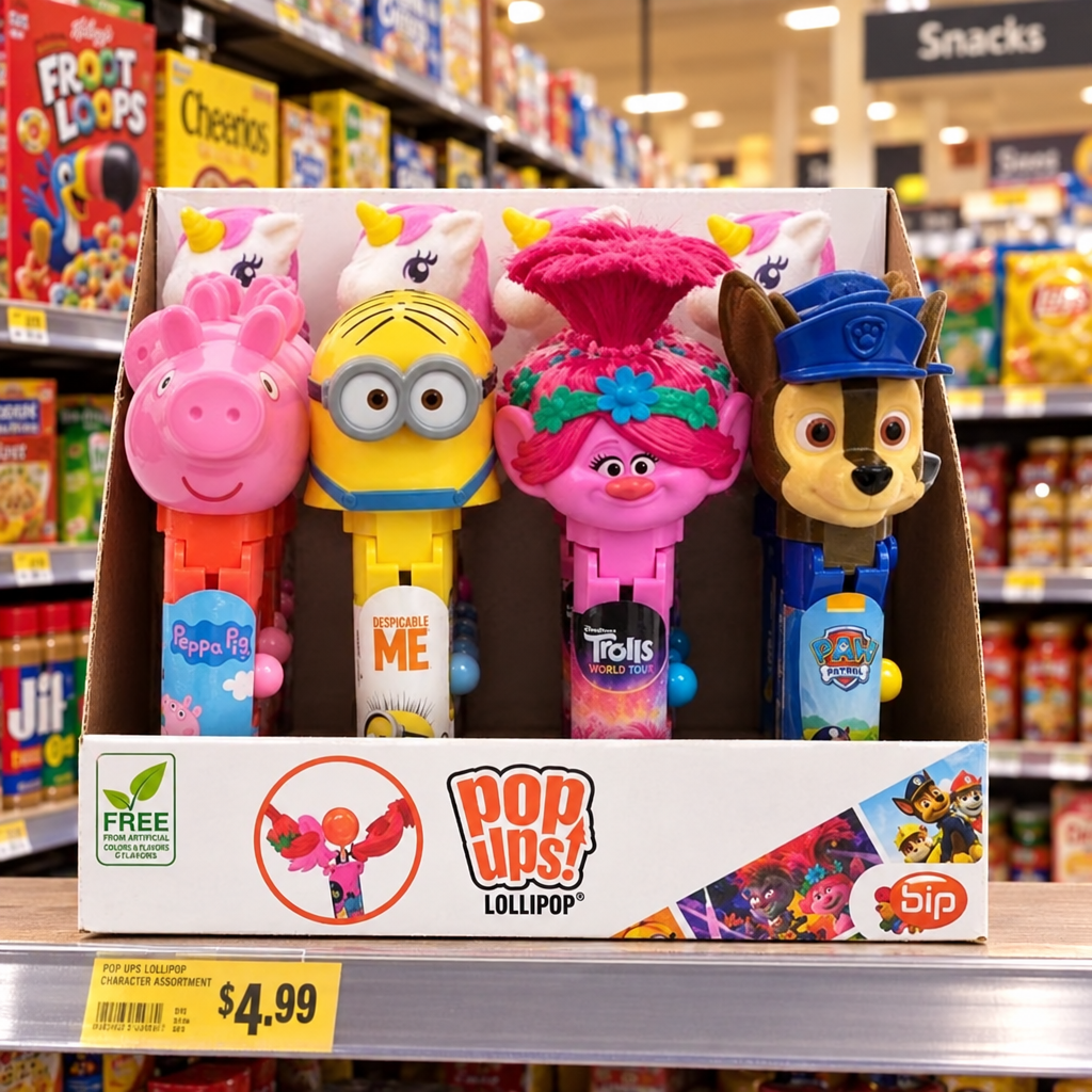 12 X License Mix Pop Ups Lollipop - 10Gm