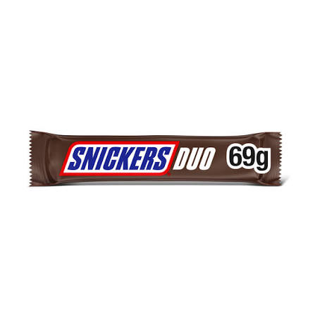 24 X Snickers Chocolate Duo Bar - 69Gm