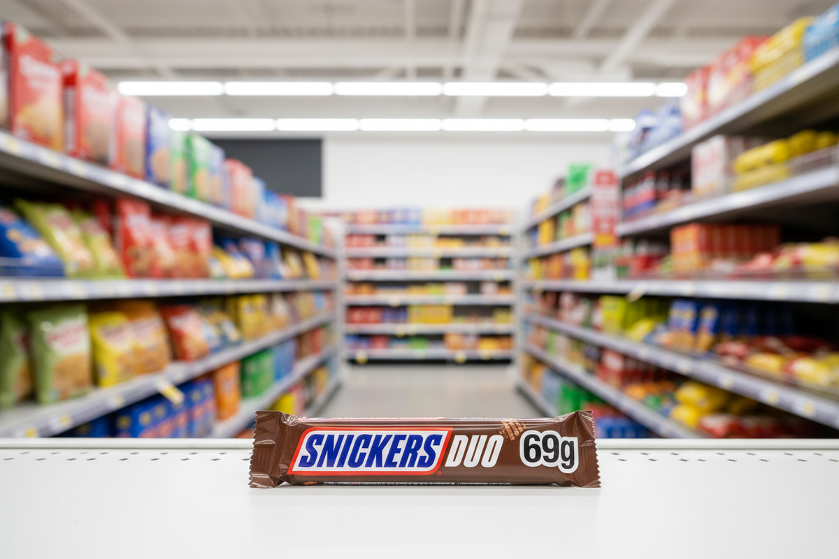 24 X Snickers Chocolate Duo Bar - 69Gm