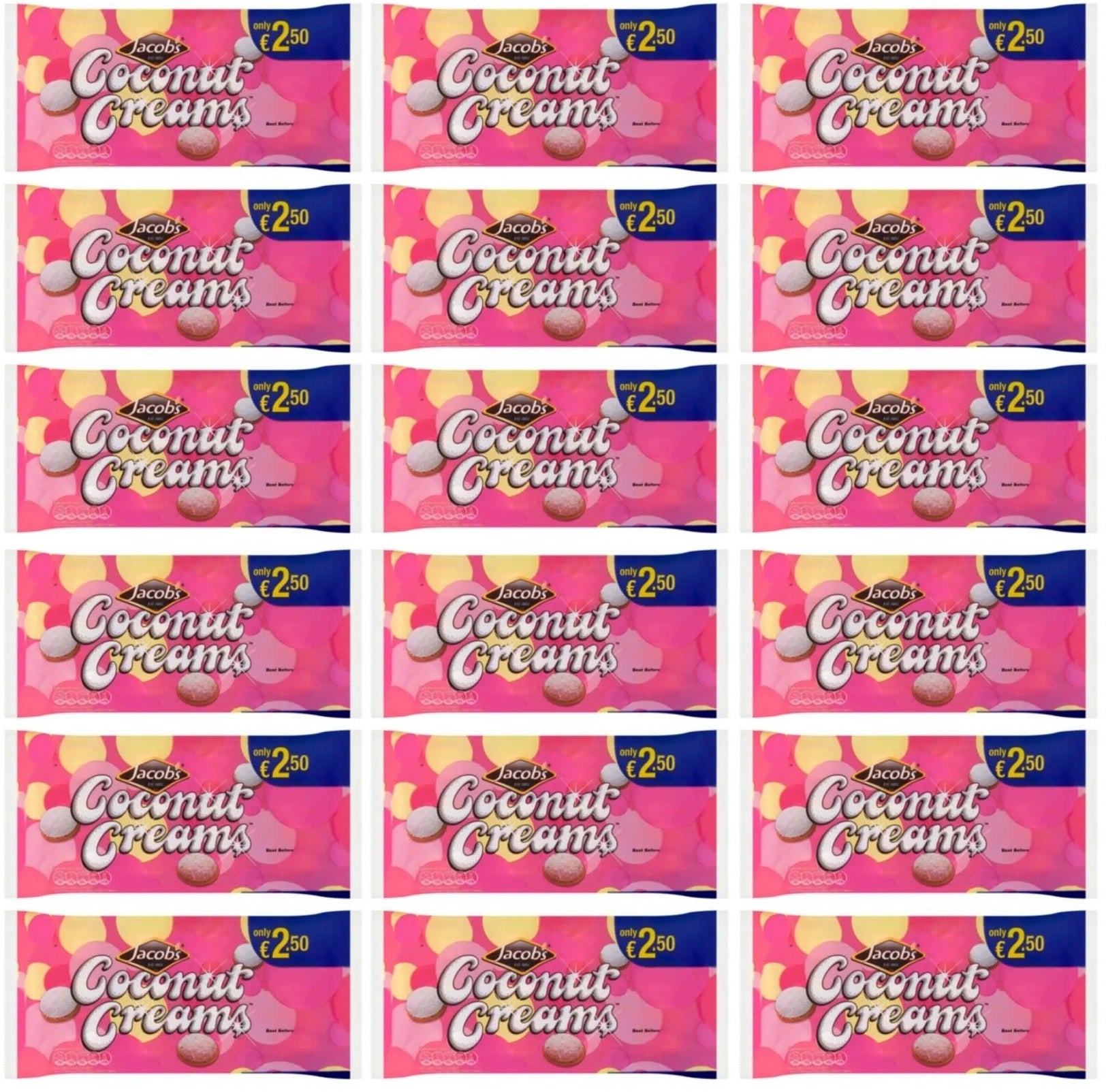 18 x Jacob's Coconut Creams 200G