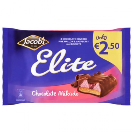 18 x Jacob's Elite Chocolate Mikado ¤2.50 176G