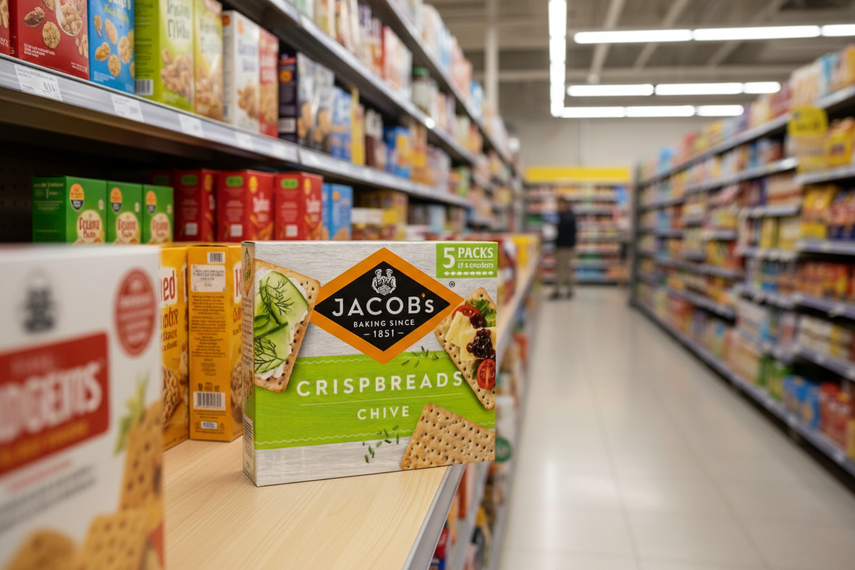6 x Jacobs Crispbreads Chive 5Pk (190g)