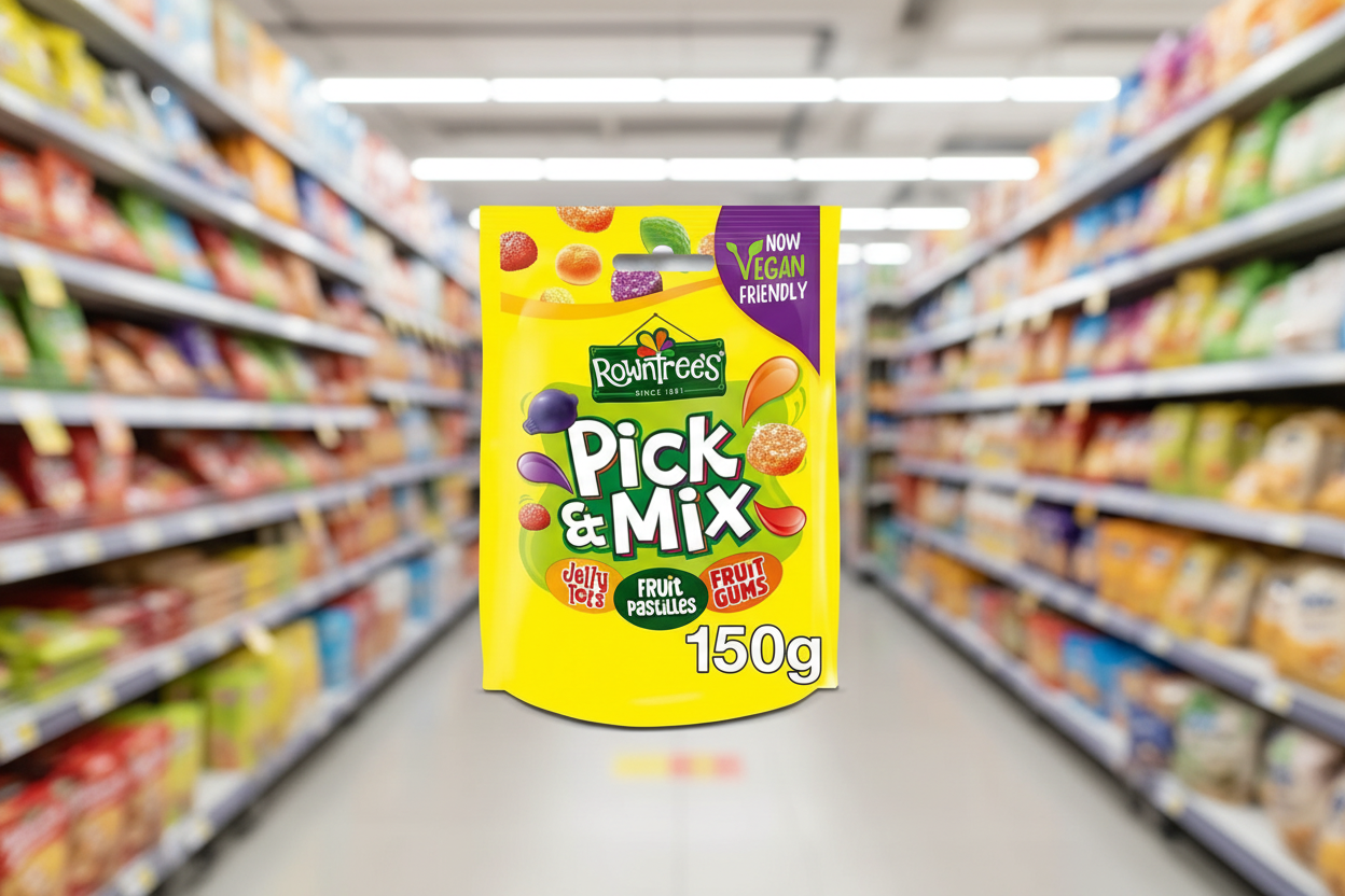 10 x Rowntree's Pick & Mix Vegan Friendly Sweets Sharing Bag 150G