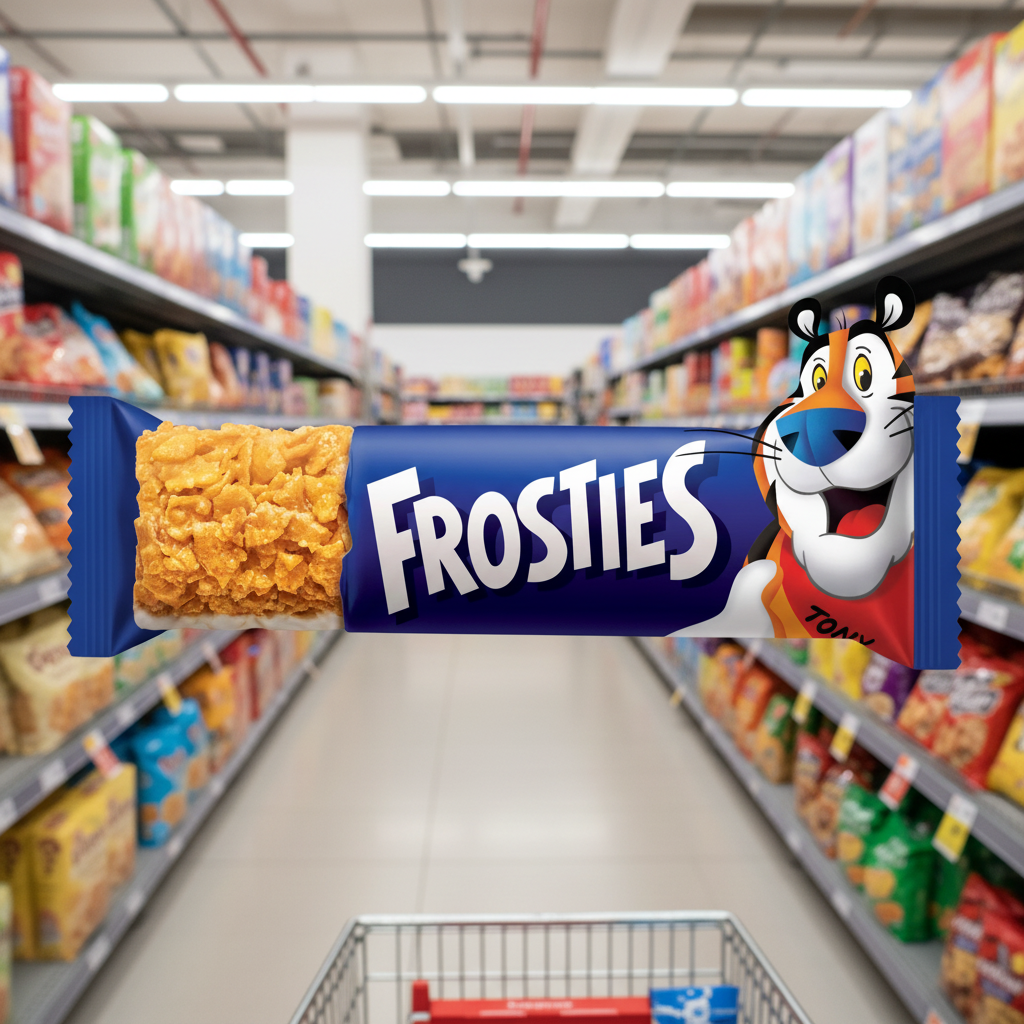 10 X Kelllogg'S Frosties Cereal Bars 4 Pack - 80Gm