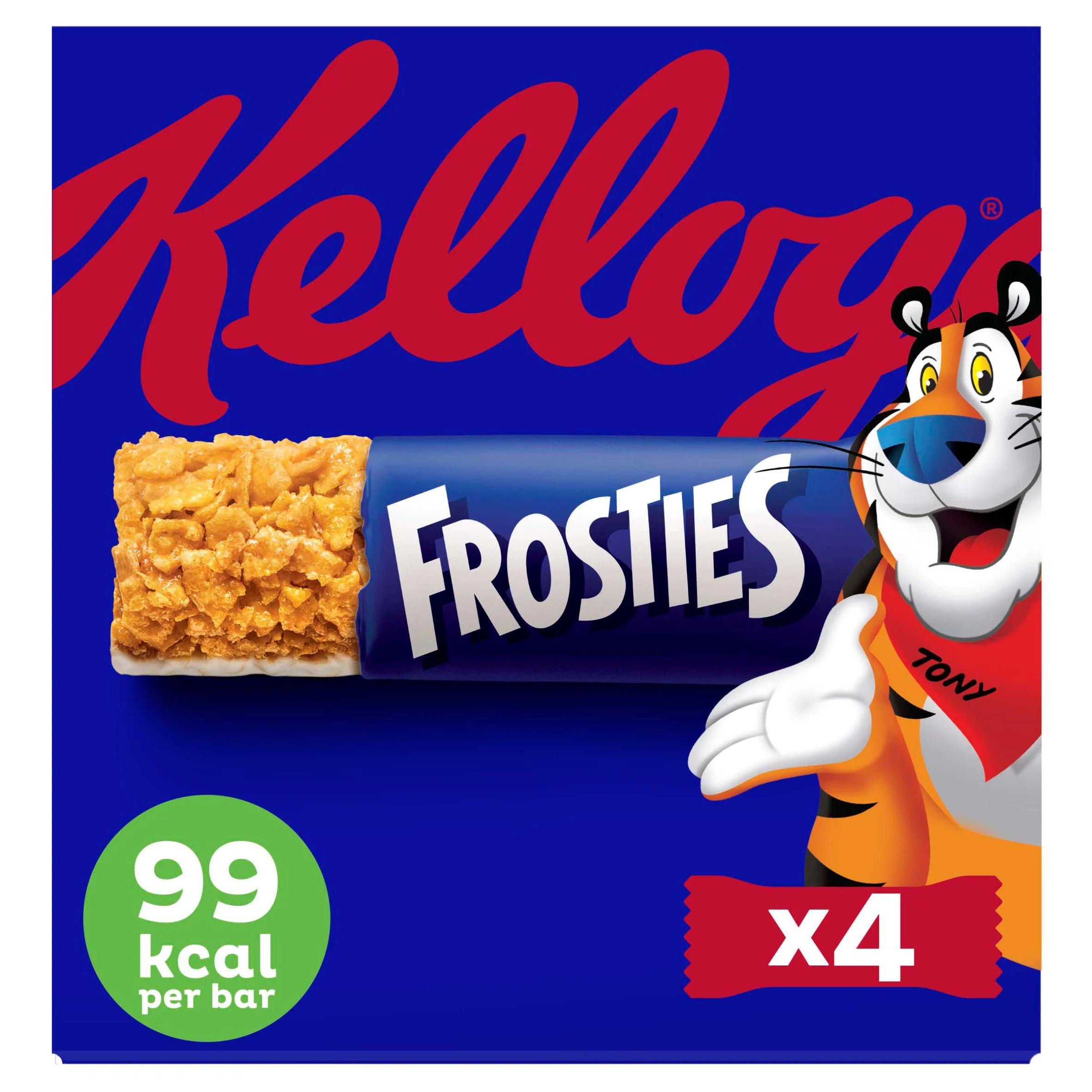 10 X Kelllogg'S Frosties Cereal Bars 4 Pack - 80Gm