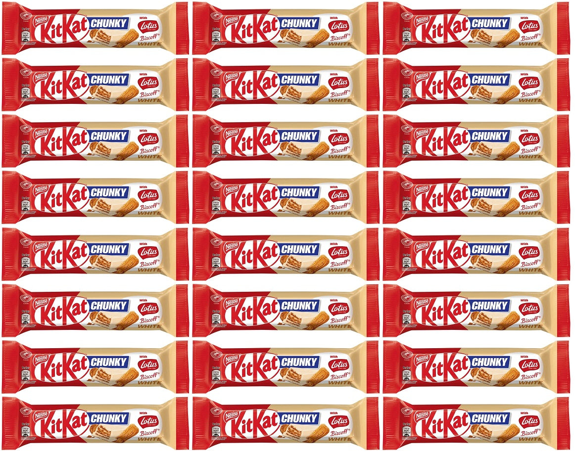 24 x Kitkat Chunky White Biscoff  - 42GM