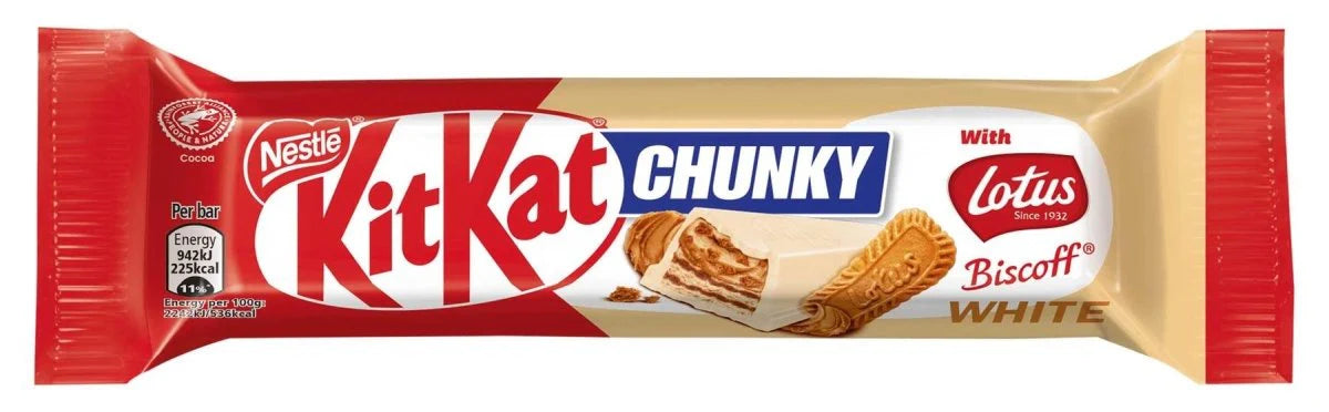 24 x Kitkat Chunky White Biscoff  - 42GM