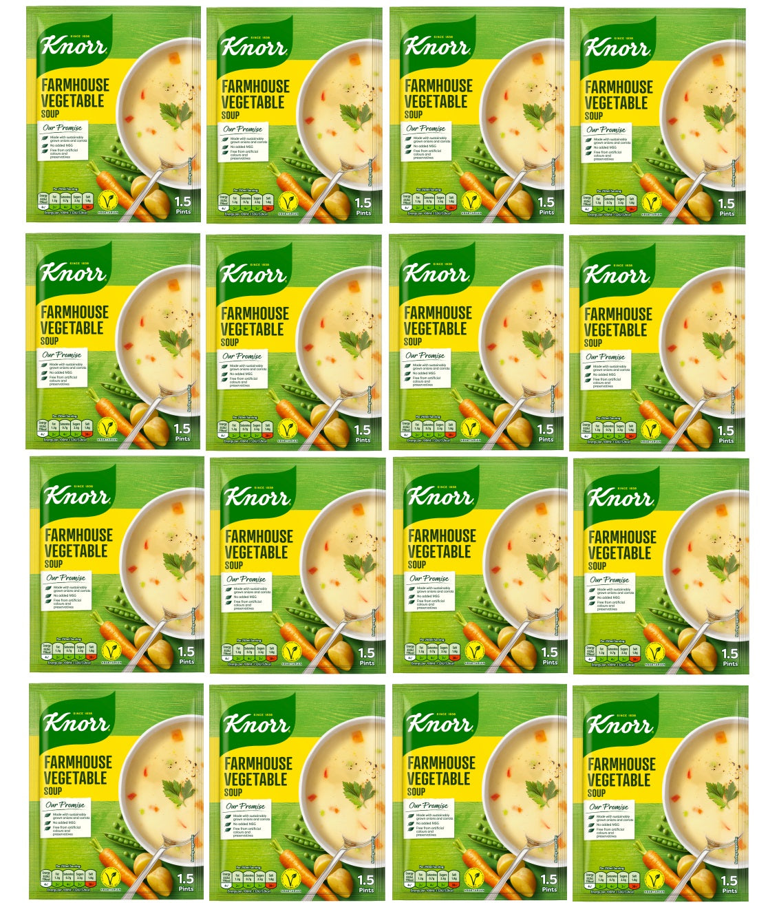 12 x Knorr Soup Farmhouse Vegetable 74G