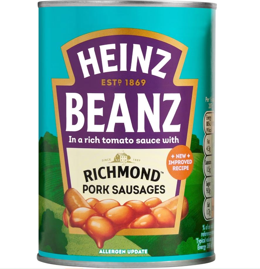 6 x Heinz Beans & Richmond Sausages 415G