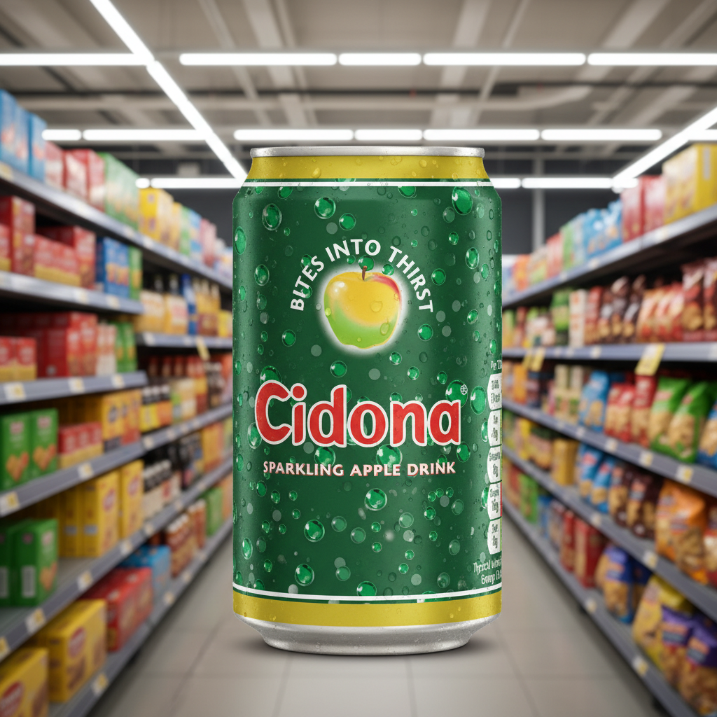 24 x Cidona Sparkling Apple Drink 330Ml