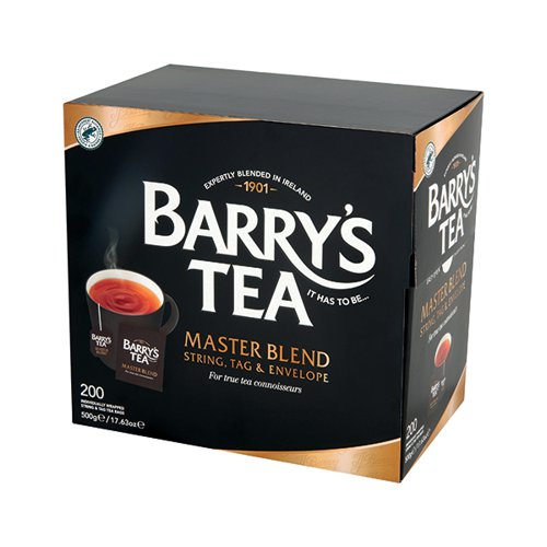 Barrys Masterblend Tea String Tag And Envelope 200 S