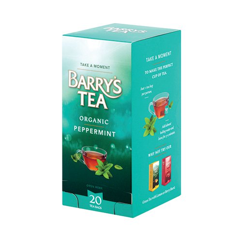 6 x Barry's Tea 20 Organic Peppermint 30G