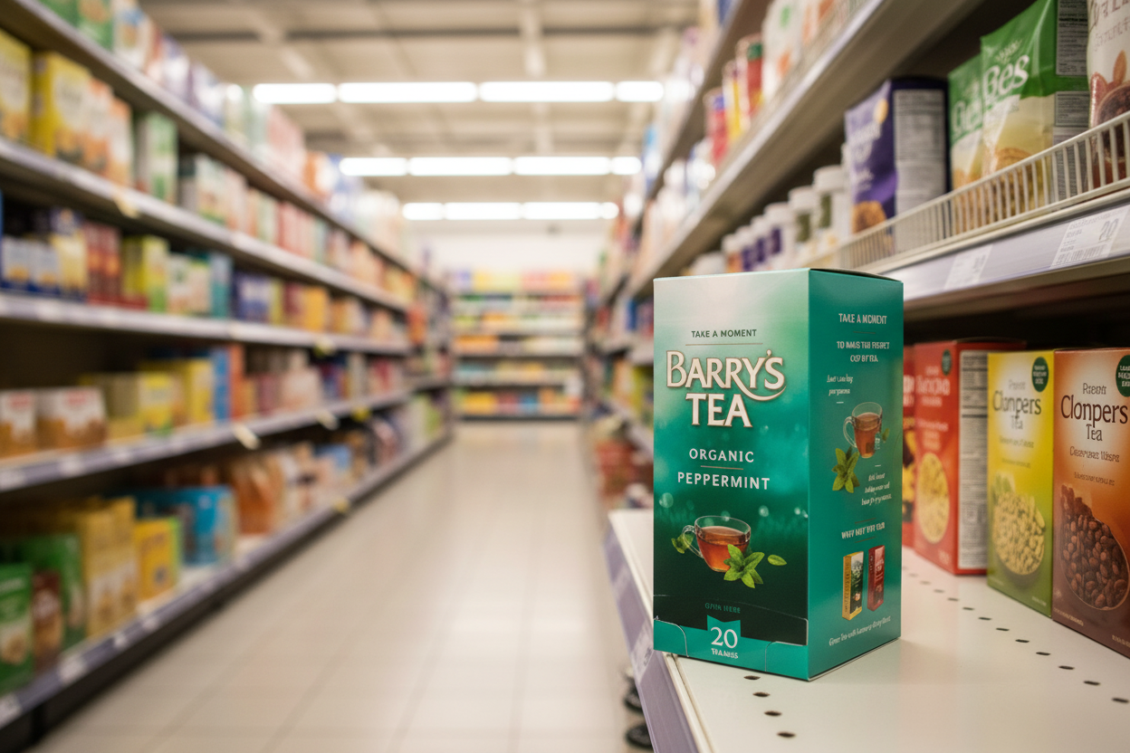 6 x Barry's Tea 20 Organic Peppermint 30G