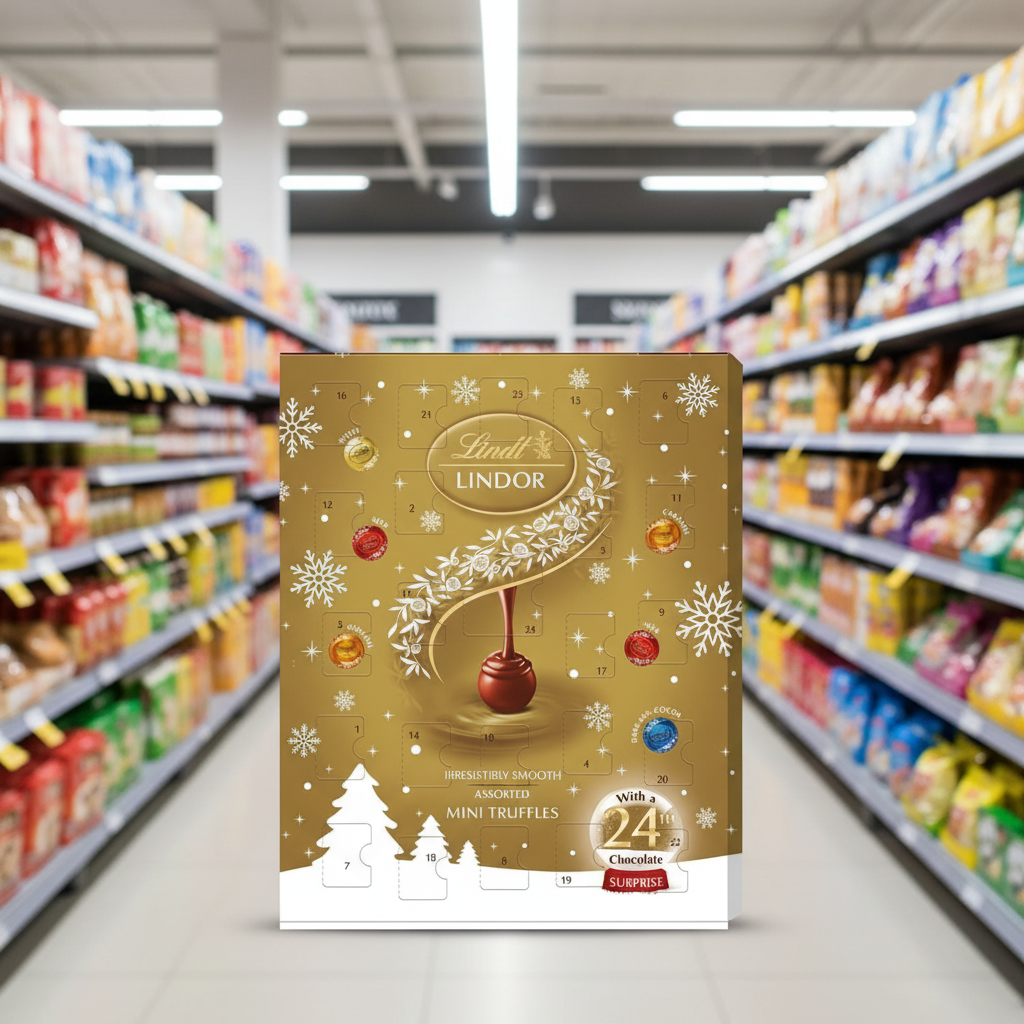 10 x Lindor Assorted Mini Advent Calendar - 117GM