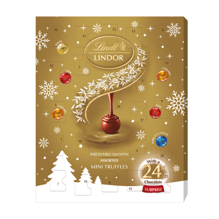 10 x Lindor Assorted Mini Advent Calendar - 117GM
