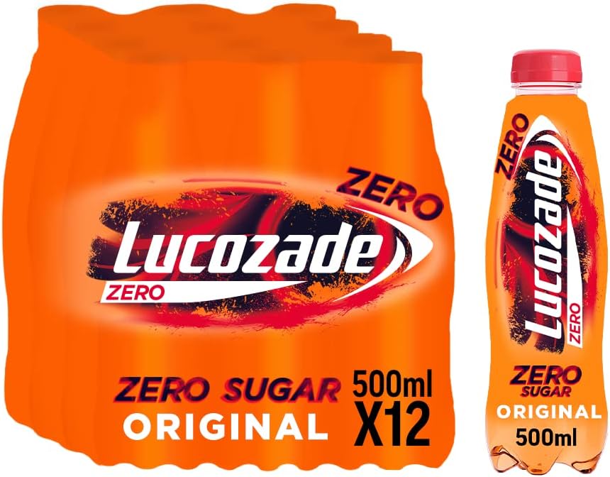 12 x Lucozade Zero Original - 500ML