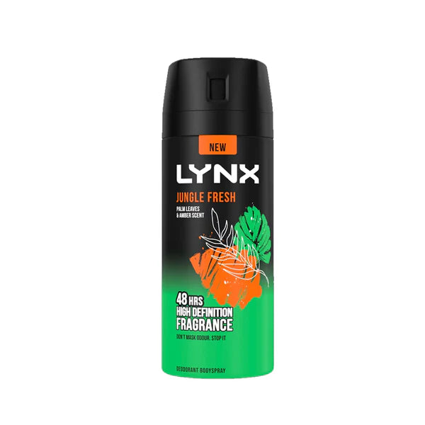 6 x Lynx Body Spray Jungle Fresh - 150ML