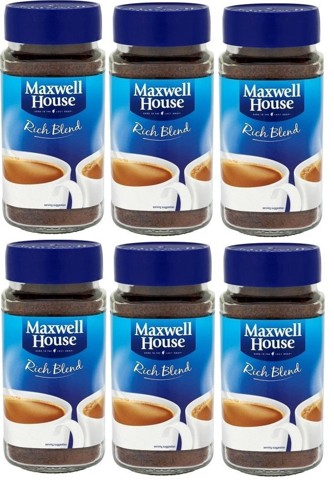 6 x Maxwell House Rich Blend Coffee Granules 200G