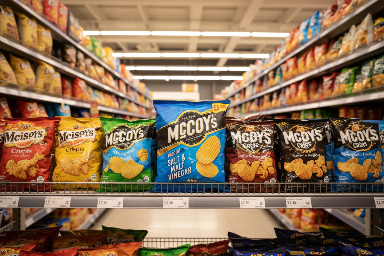 20 x Mccoys Salt & Malt Vinegar - 65GM