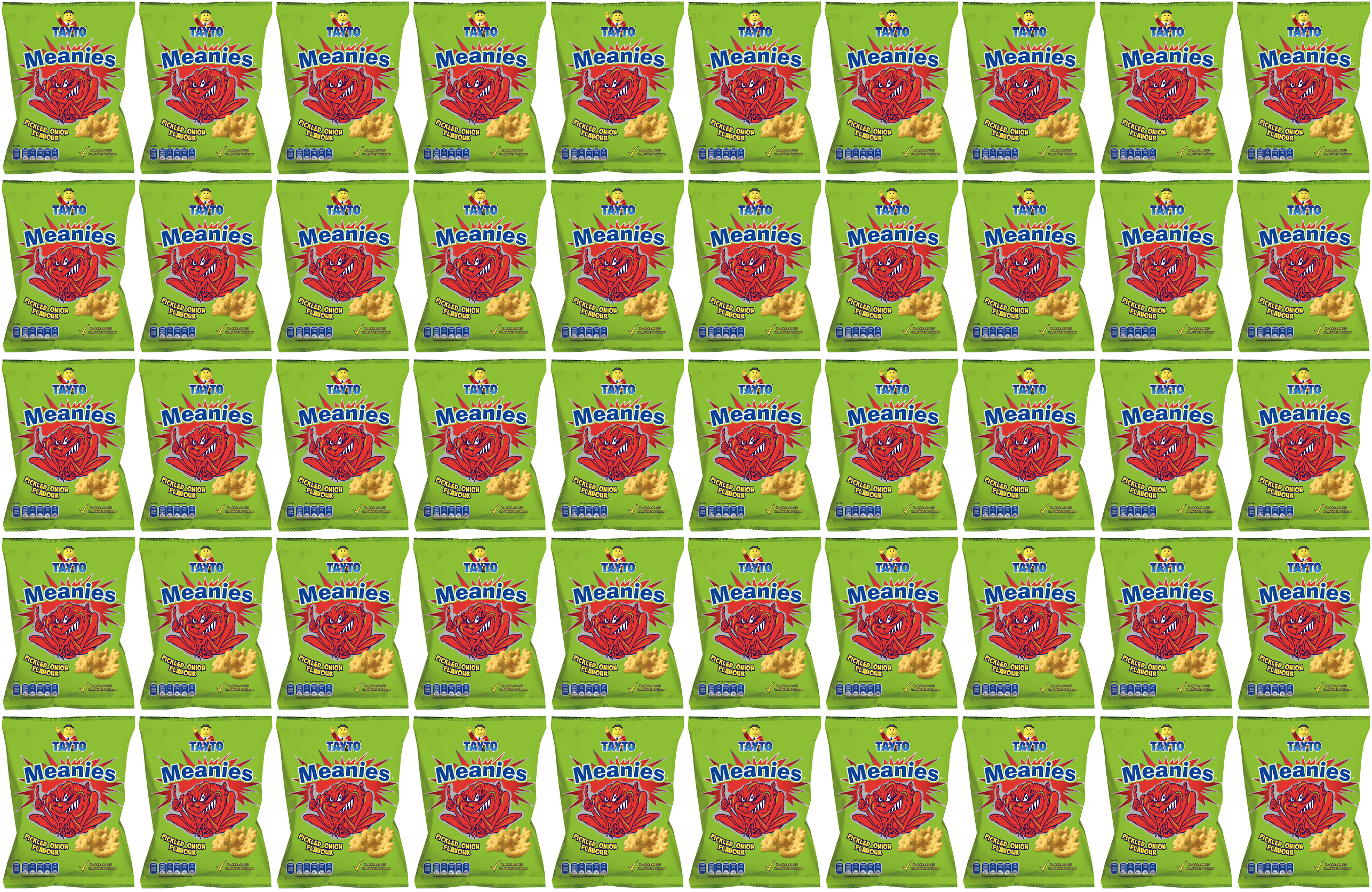 50 x Tayto Mega Meanies Pickled Onion Flavour 35G