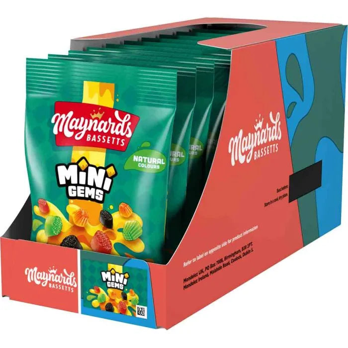 10 x Maynards Midget Gems Bags - 130GM