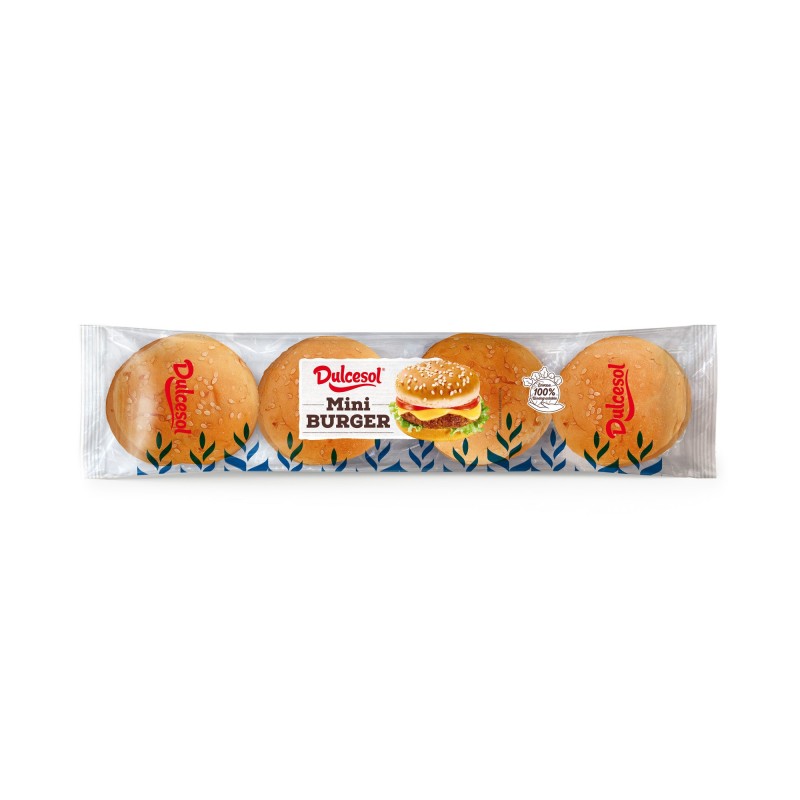 Dulcesol Mini Burger Buns 8 Pack - 190Gm