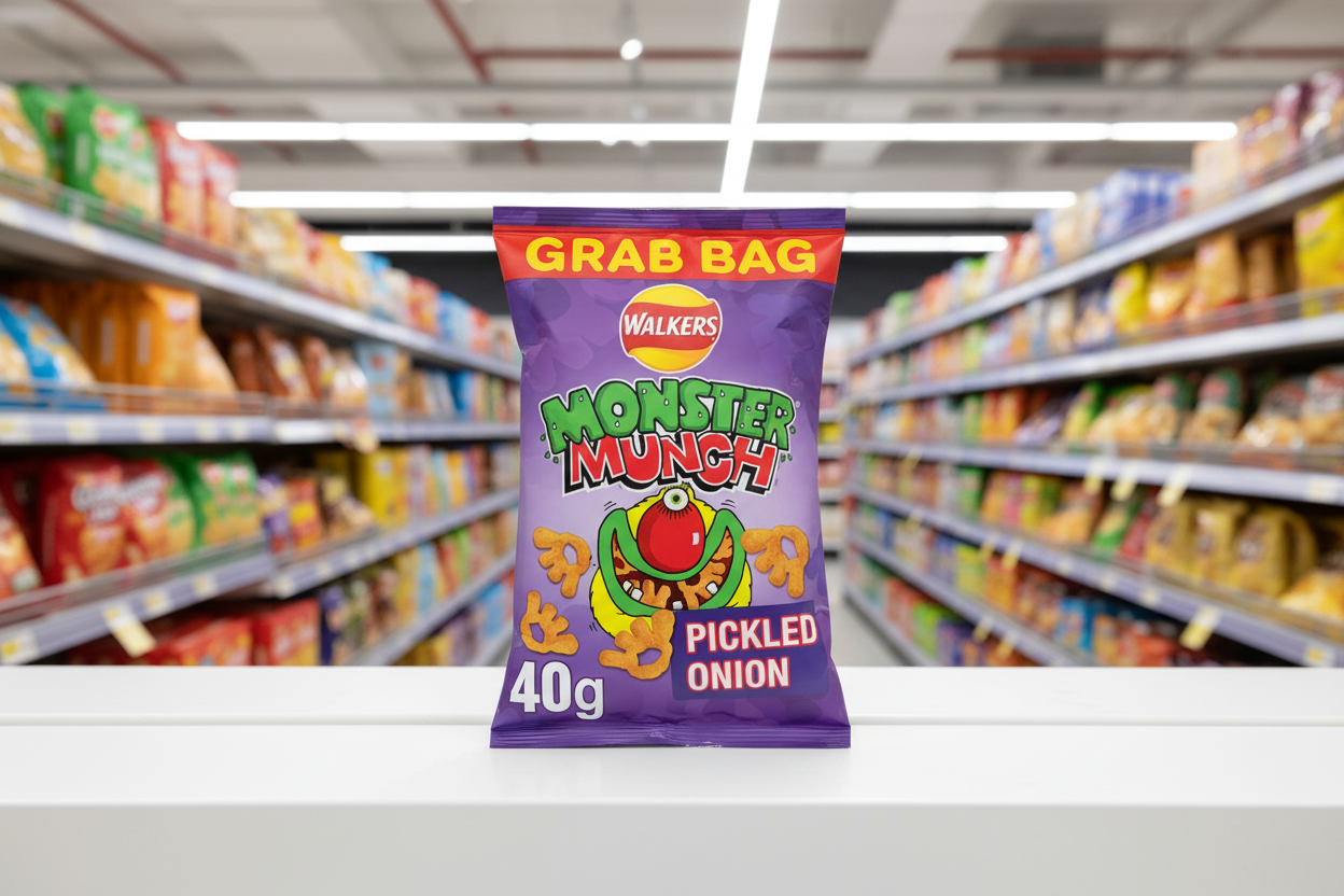 35 x Walkers Monster Munch Pickled Onion Snacks Crisps 40G