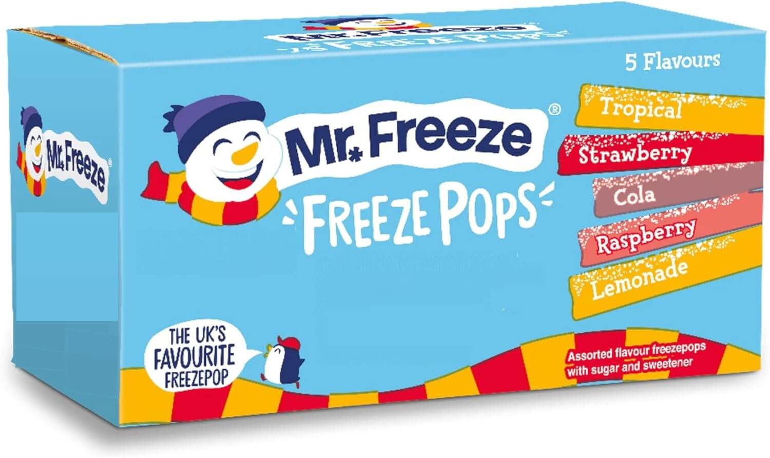 40 x Mr Freeze Classic Ice Pops - 45Mls