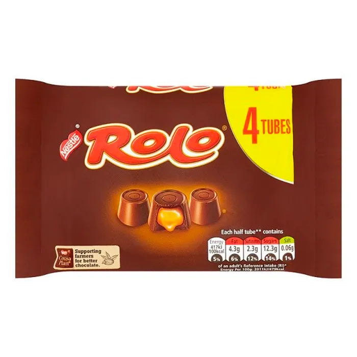 12 x Rolo Milk Chocolate & Caramel Multipack 41.6G 4 Pack