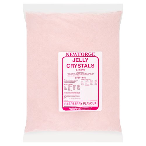 4 x Newforge Jelly Crystals Raspberry Flavour 3.5Kg