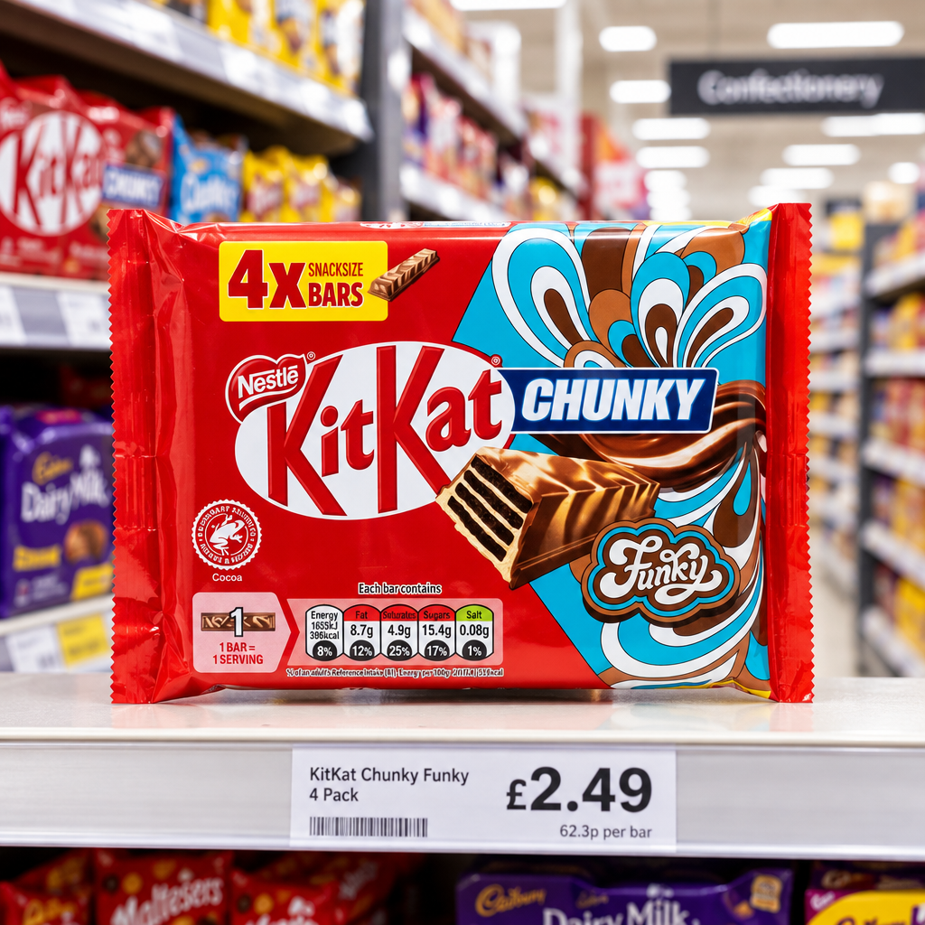 15 X Kitkat Chunky Funky 4Pk Multipack - 128Gm
