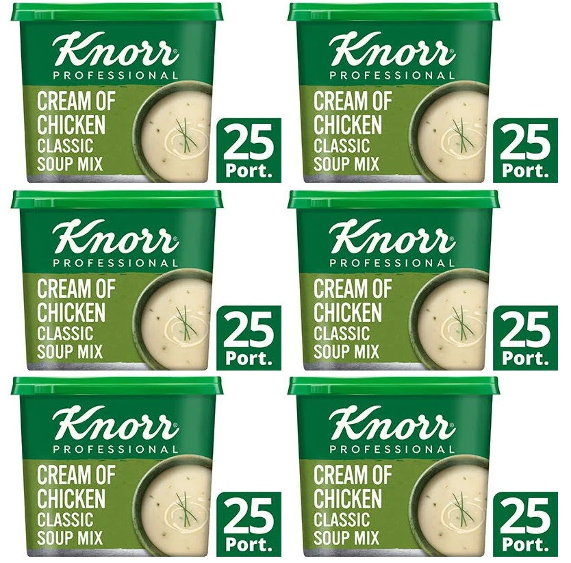 6 x Knorr Professional Classic Cream Of Chicken Soup 4.5L