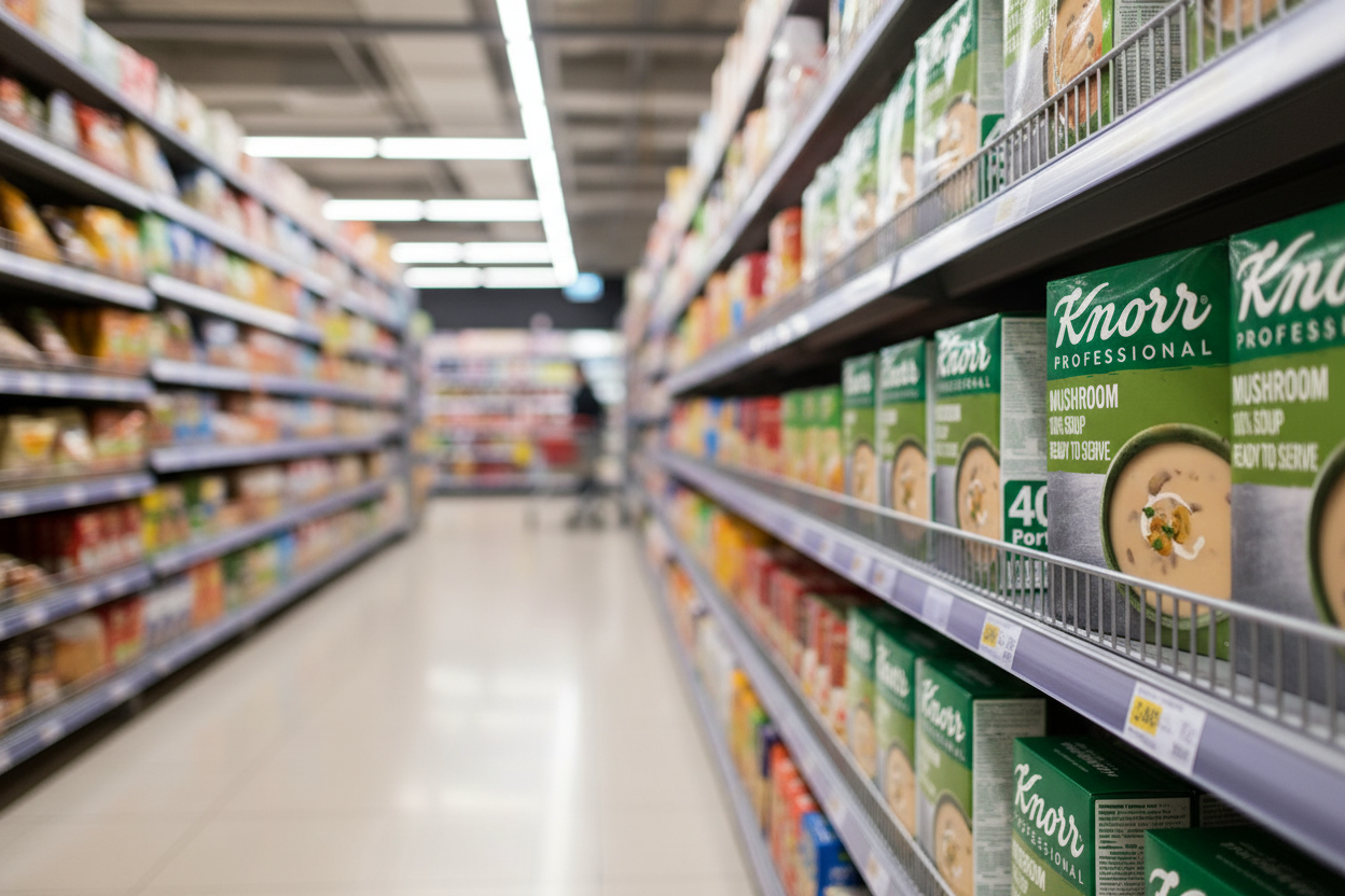 4 x Knorr 100% Soup Cream Of Mushroom 2.5L