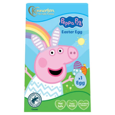 9 X Kinnerton Chocolate Egg Peppa Pig - 50Gm