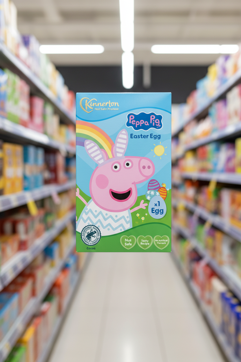 9 X Kinnerton Chocolate Egg Peppa Pig - 50Gm