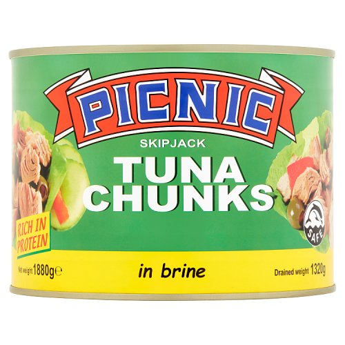 Picnic Skipjack Tuna Chunks In Brine 1880G