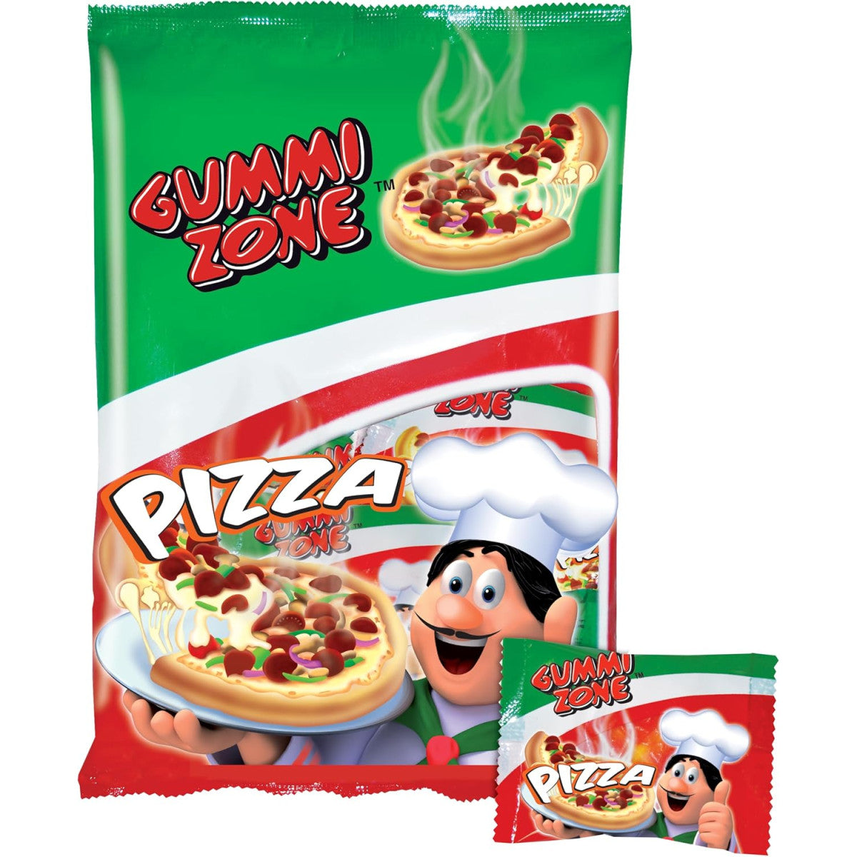 12 X Gummi Zone Pizza Bag - 88Gm