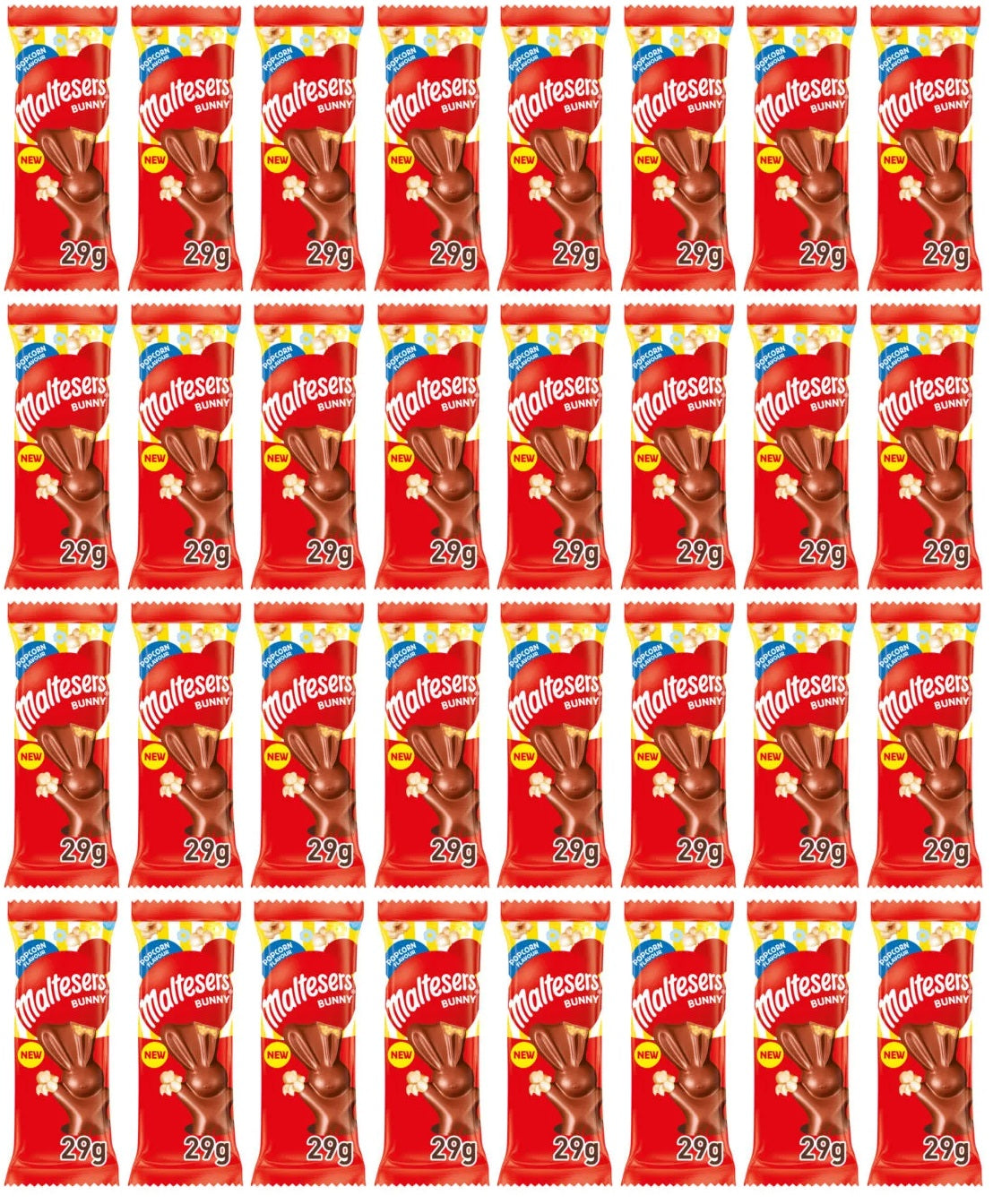 32 X Malteser Popcorn Bunny Treat - 29Gm