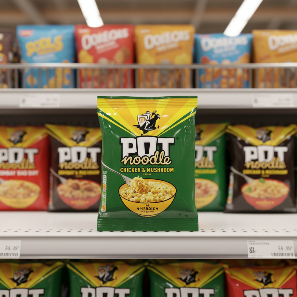 10 X Pot Noodle Block Chicken & Mushroom - 114G
