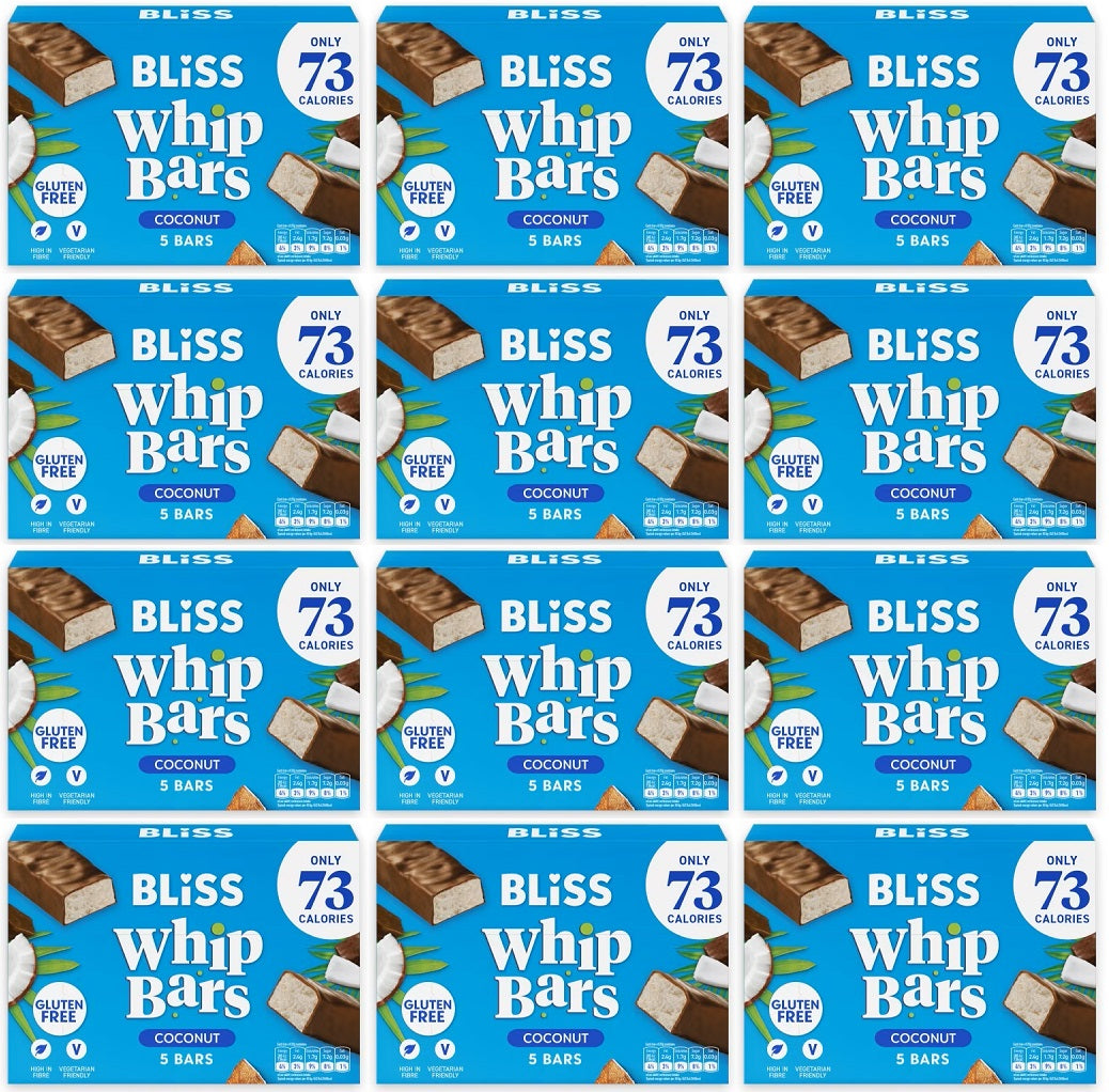 12 X Bliss Coconut Whip Bars 5Pk - 5 X 20G