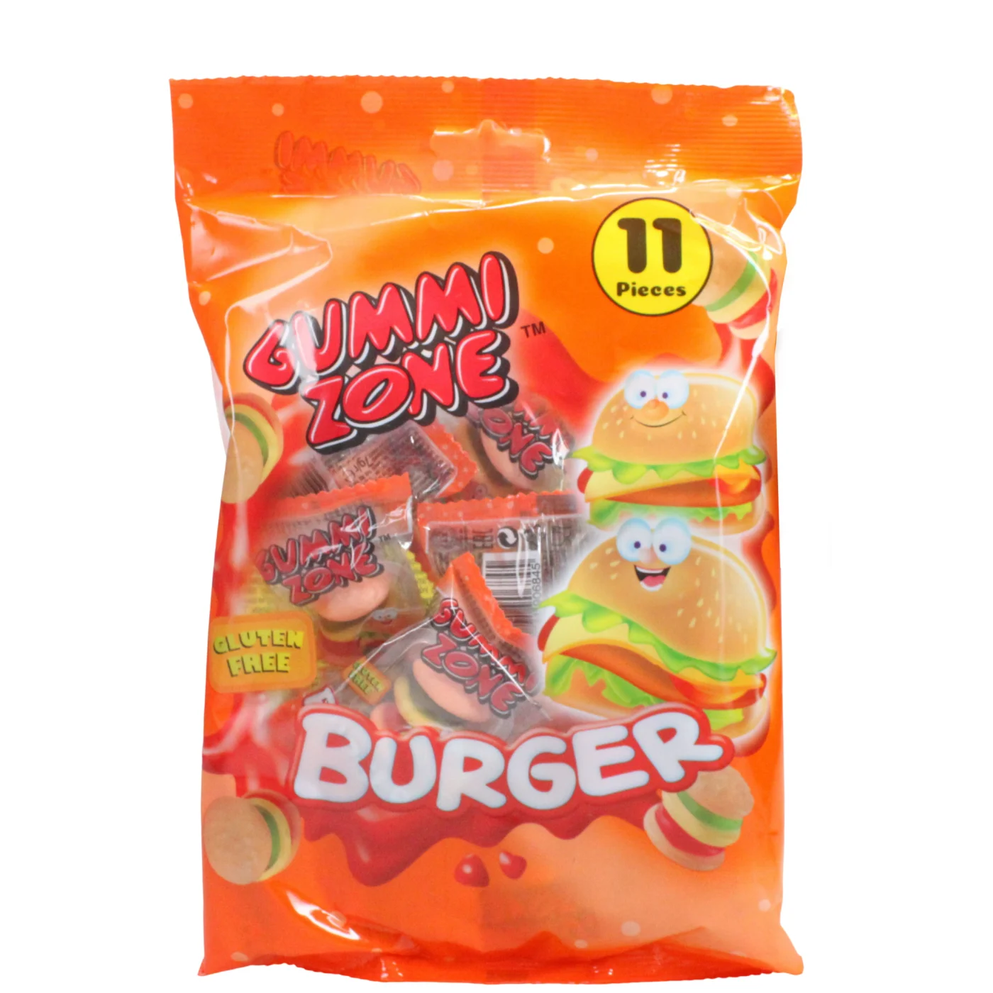 12 X Gummi Zone Burger Bag - 77Gm