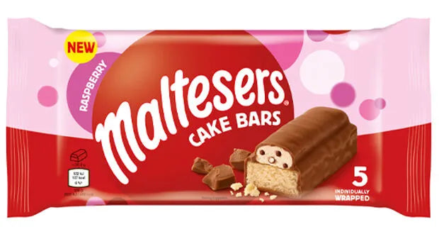 12 x Maltesers Raspberry Cake Bar 5pk - 131GM